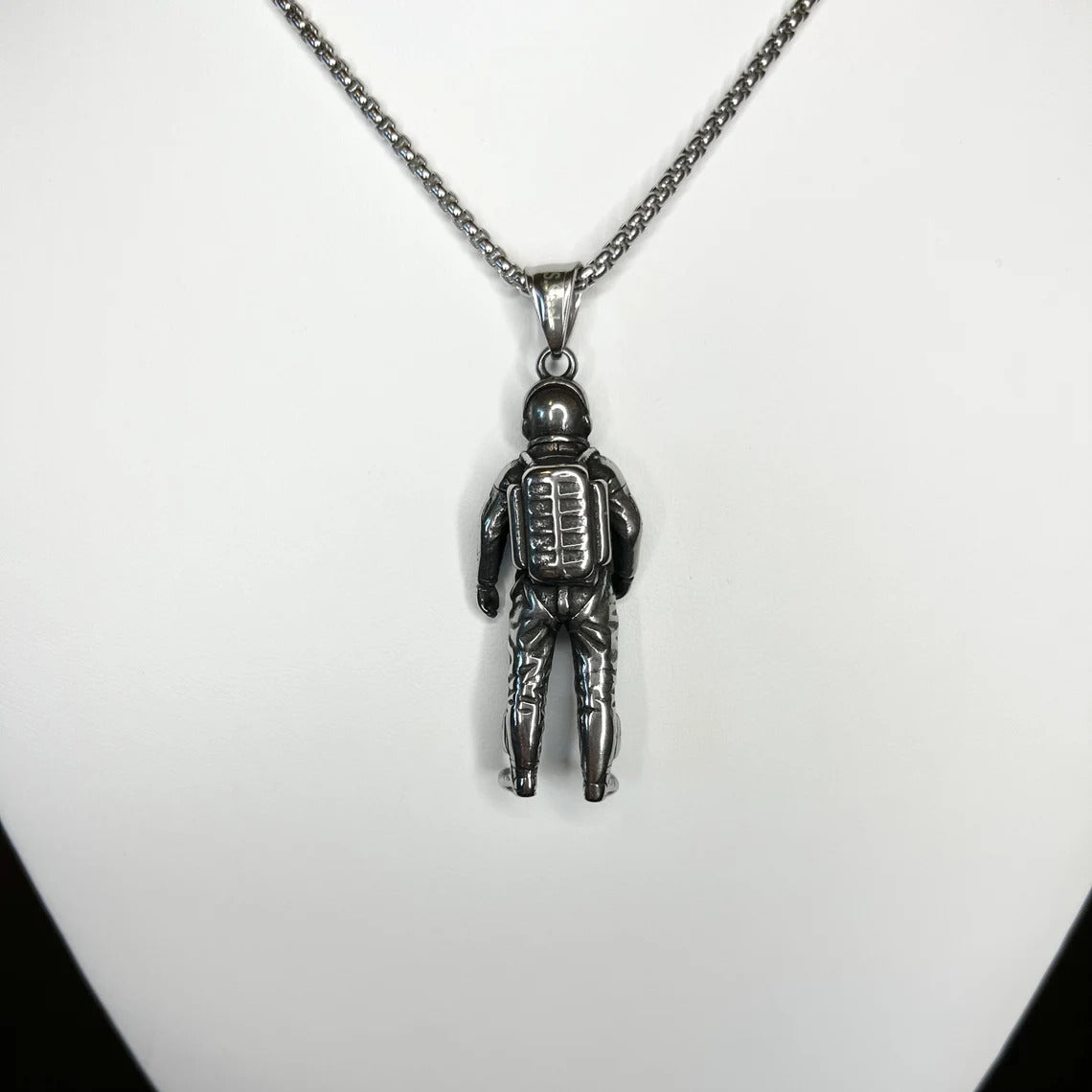 Silver Standing Astronaut Pendant