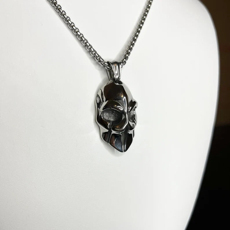 Roman Warrior Helmet Mask Pendant