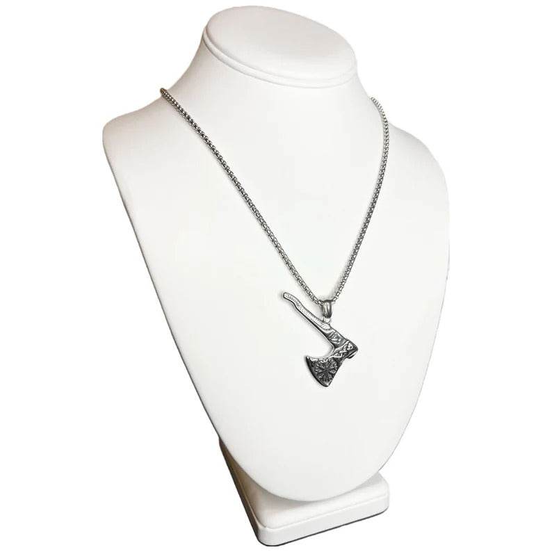 Silver Viking Axe Pendant