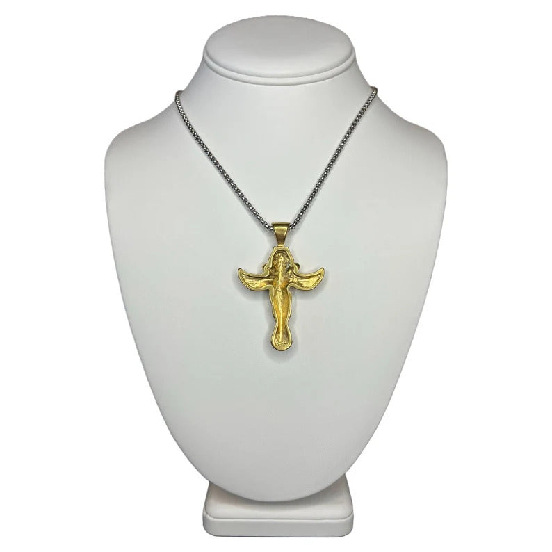 Gold Cross Crucifix Pendant