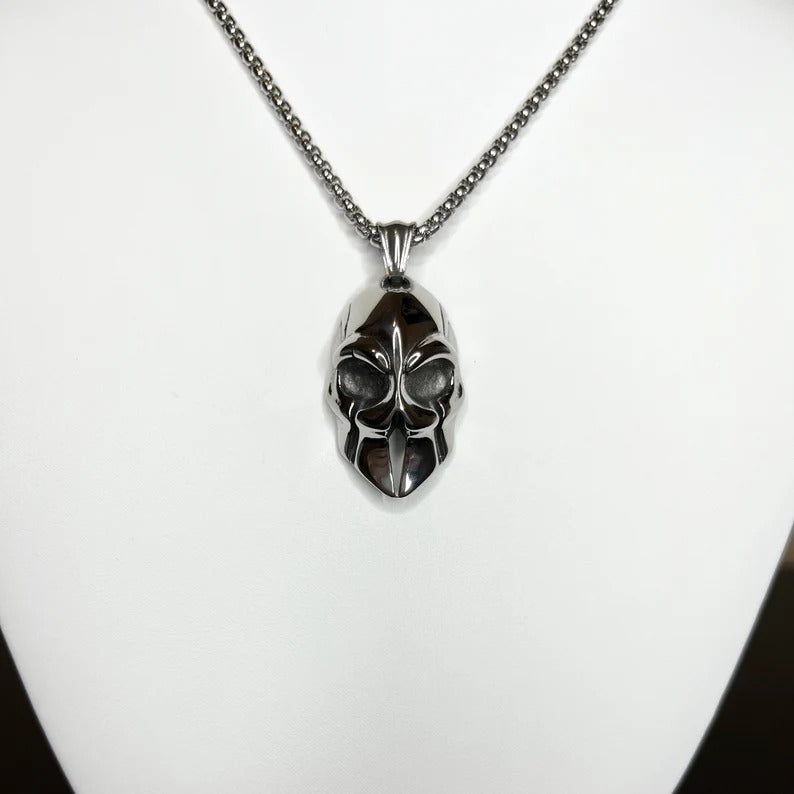 Roman Warrior Helmet Mask Pendant