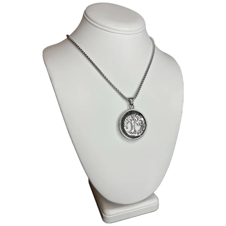 Silver Circular Tree of Life Pendant