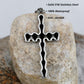 Small/Large Skeleton Head Cross Pendant