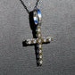 925 Sterling Silver VVS1 Moissanite Cross Pendant