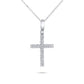 925 Sterling Silver VVS1 Moissanite Cross Pendant