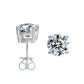 Moissanite Screw Back Earrings 925 Sterling Silver