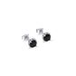 Black Moissanite Stud Earrings