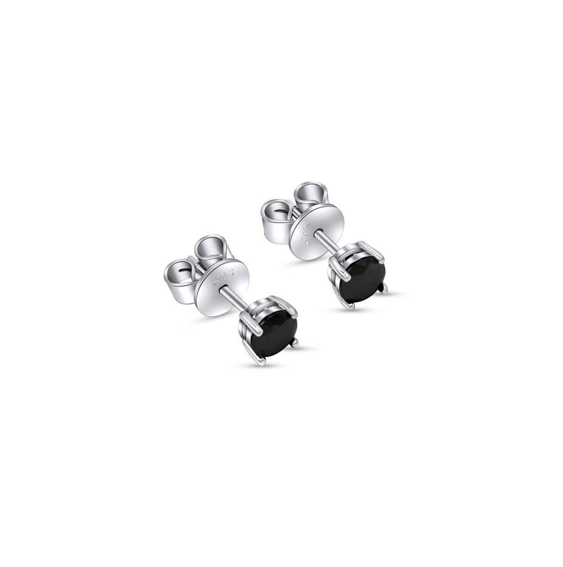 Black Moissanite Stud Earrings